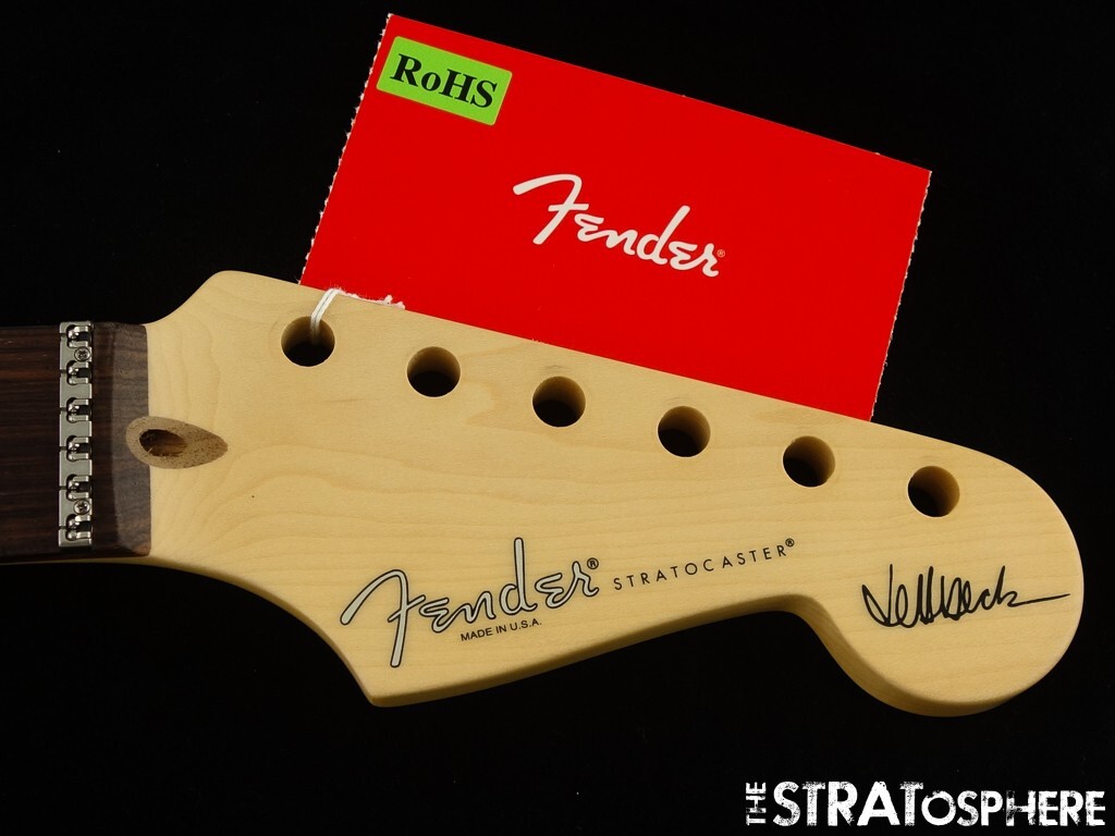 USA Fender JEFF BECK Stratocaster Strat NECK, Part LSR Rosewood | eBay