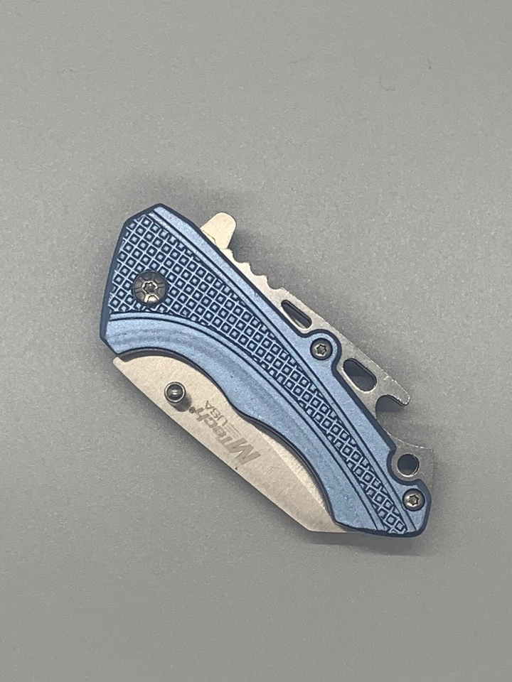 Navaja plegable M-Tech azul con abrebotellas Foto 3 de 4