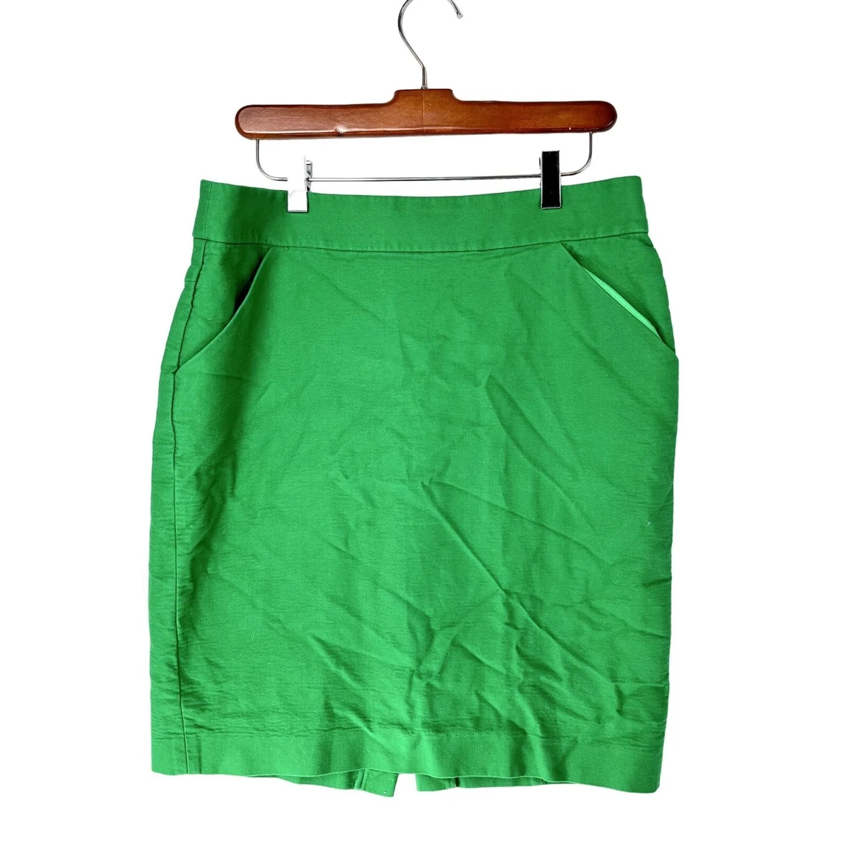 Green pencil skirt 2024 cotton