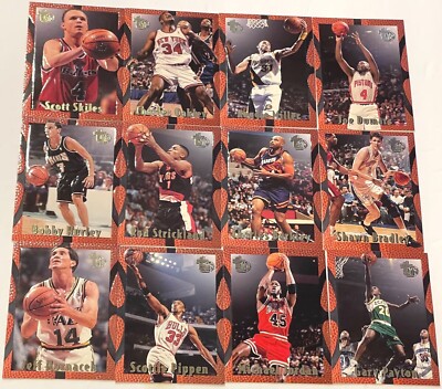 1995-96 Topps MB Embossed Base Basketball Cards, Complete Your Set, You Pick One