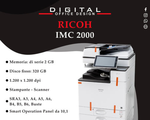 Stampante multifunzione a colori Ricoh IM C2000 - Foto 1 di 1