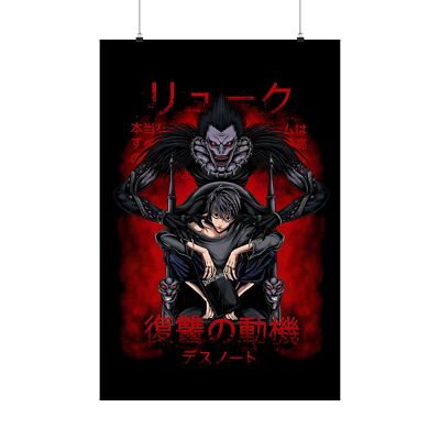 Death Note Shinigami Ryuk Anime Poster - Premium Matte Vertical