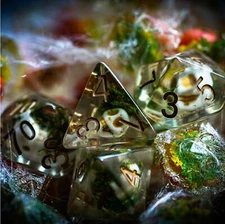 Undead Skull Polyhedral Dice Set | Role Playing Dice | Dungeons and Dragons 