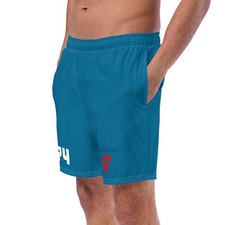 All-Over Print Recycled Swim Trunks