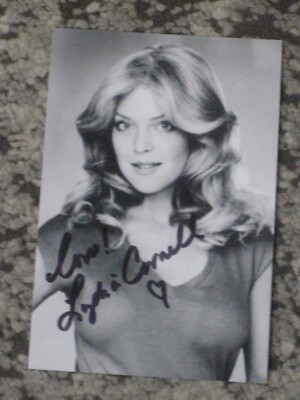LYDIA CORNELL Signed 4x6 SEXY Photo TOO CLOSE FOR COMFORT AUTOGRAPH 1B