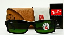Ray Ban POLARIZED Sunglasses RB4151 601 2P Glossy Black W Classic Grey 2