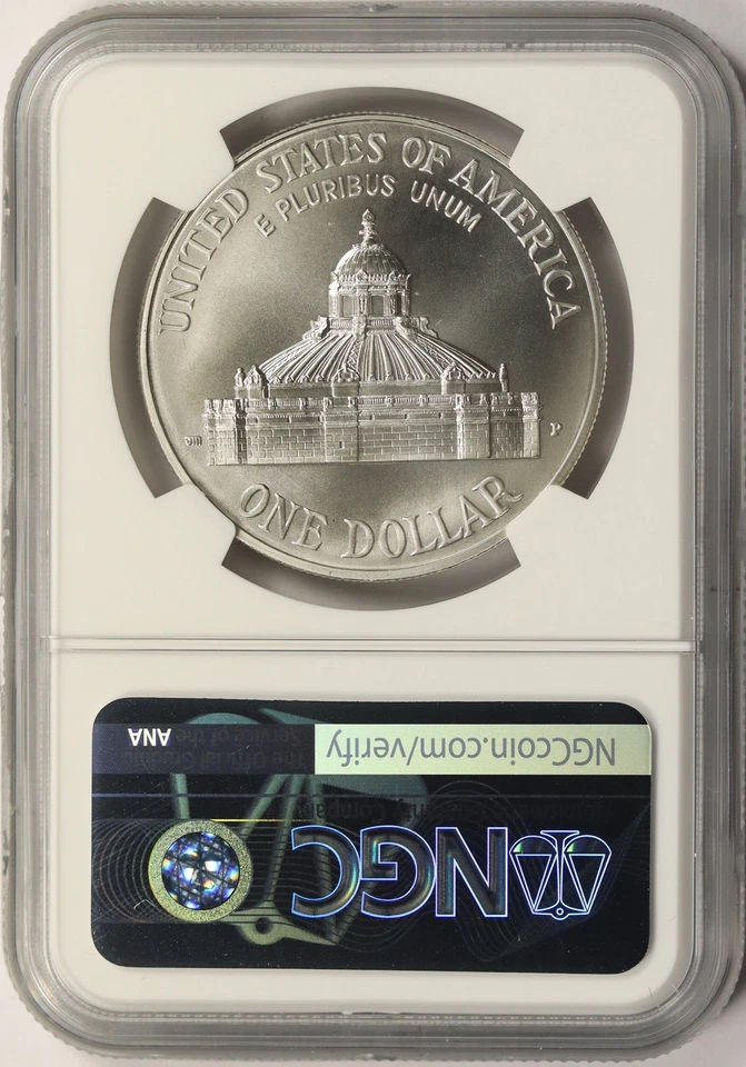 2000-P Library of Congress $1 Commemorative Dollar NGC MS70 - Image 2 of 4