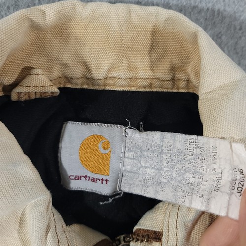 Vintage Carhartt Santa Fe JQ2006 Quilt Lined Duck Canvas Jacket Kids Small - Picture 2 of 10
