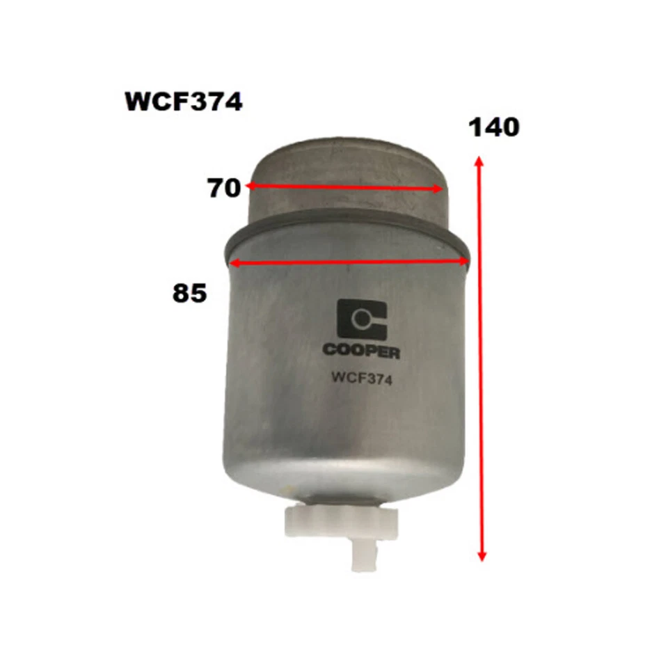 New Genuine COOPER Diesel Fuel Filter  #WCF374
