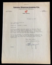 1947 Letterhead Erie Pennsylvania Lovell Manufacturing Co #b9