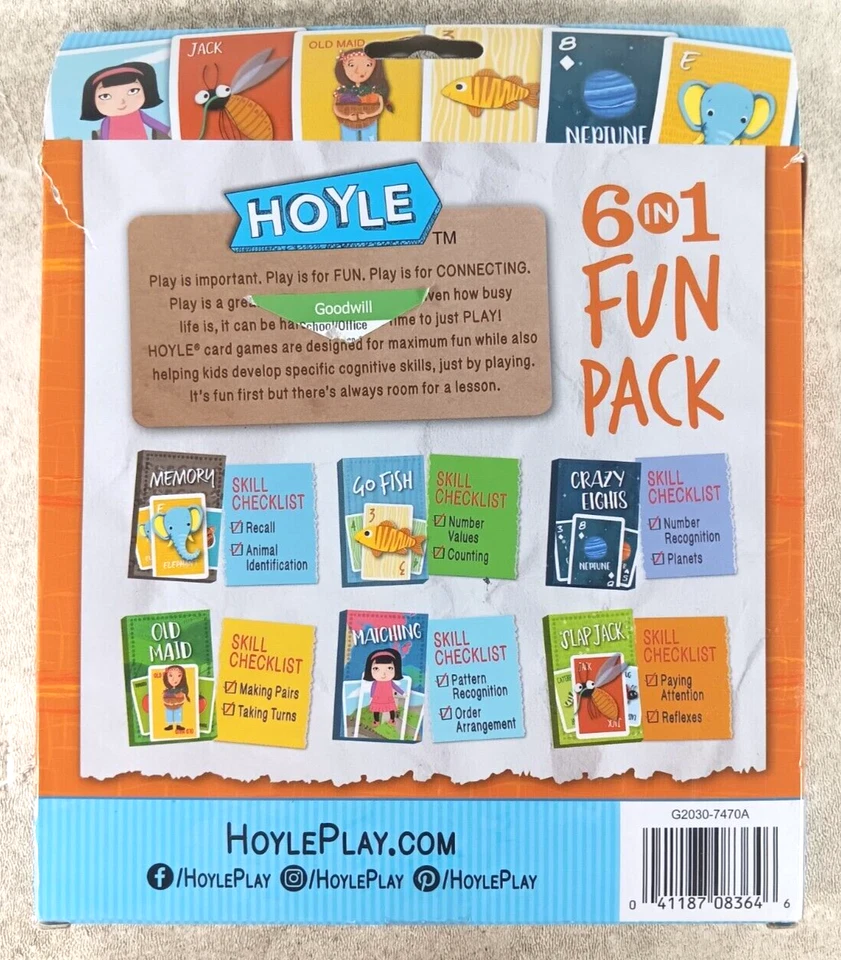 Hoyle Kid's 6 in 1 Fun Pack Card Games - Image 3 of 3