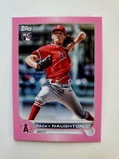 2022 Topps Mini Packy Naughton Pink 15/25 Rookie RC Angels #540