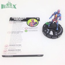 Heroclix Marvel What If set Captain Britain Iron Man 019 Uncommon fig w/card 