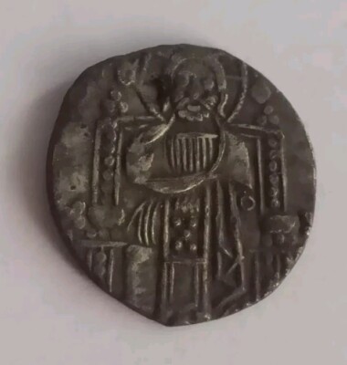 GELOCHTES MITTELALTER VENEZIANISCHES SILBER GROSSO /13. Jahrhundert n. Chr./