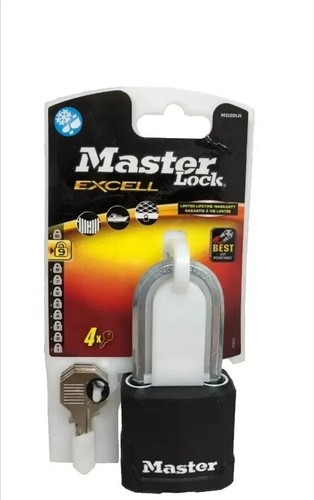 Lucchetto Master Lock Excell M515DLH | Grillo Lungo | 4 Chiavi | Sicurezza Livello 9 - Foto 2 di 8