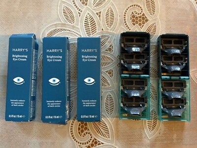 8 Harry s Razor Blade Cartridge Refills & 3 Brightening Eye Cream Fragrance-Free