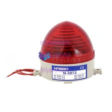 N-3072 Industrial DC 12V Red LED Blinking Warning Light Bulb Signal Tower Lamp