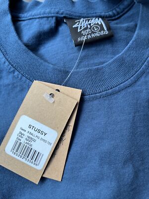 【Stussy】◆8 Ball Pigment Dyed T-Shirt Navy◆大人気◆ Stussy 8 Ball Pigment Dyed Tee Large Navy New With Tags | eBay