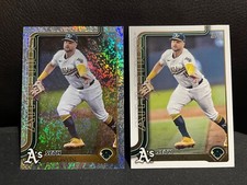2025 Topps Seth Brown Foilboard / Base #8 A's