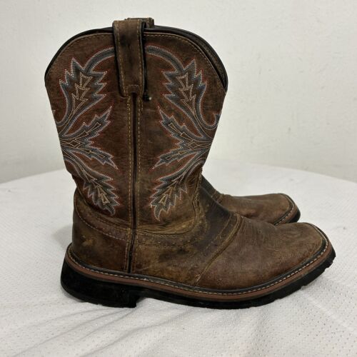 Brazos Men's Bandero 2.0 NST Wellington Brown Leather Western  Boots Size 8.5 D - 第 1/8 張圖片