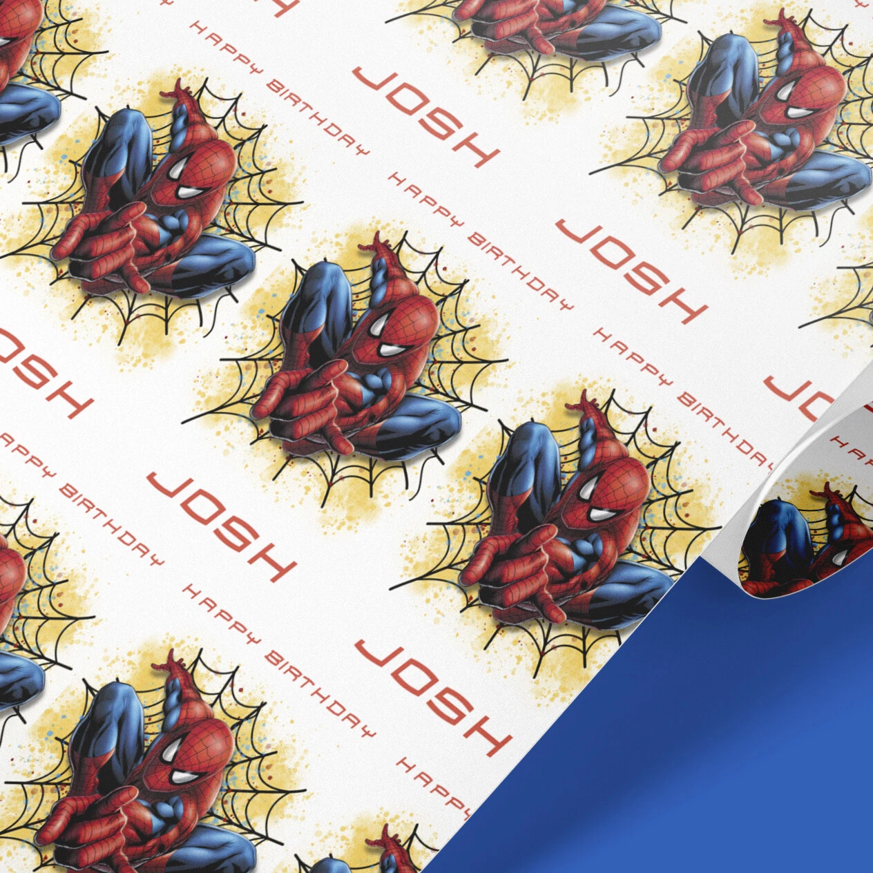 Spiderman Personalised Wrapping Paper