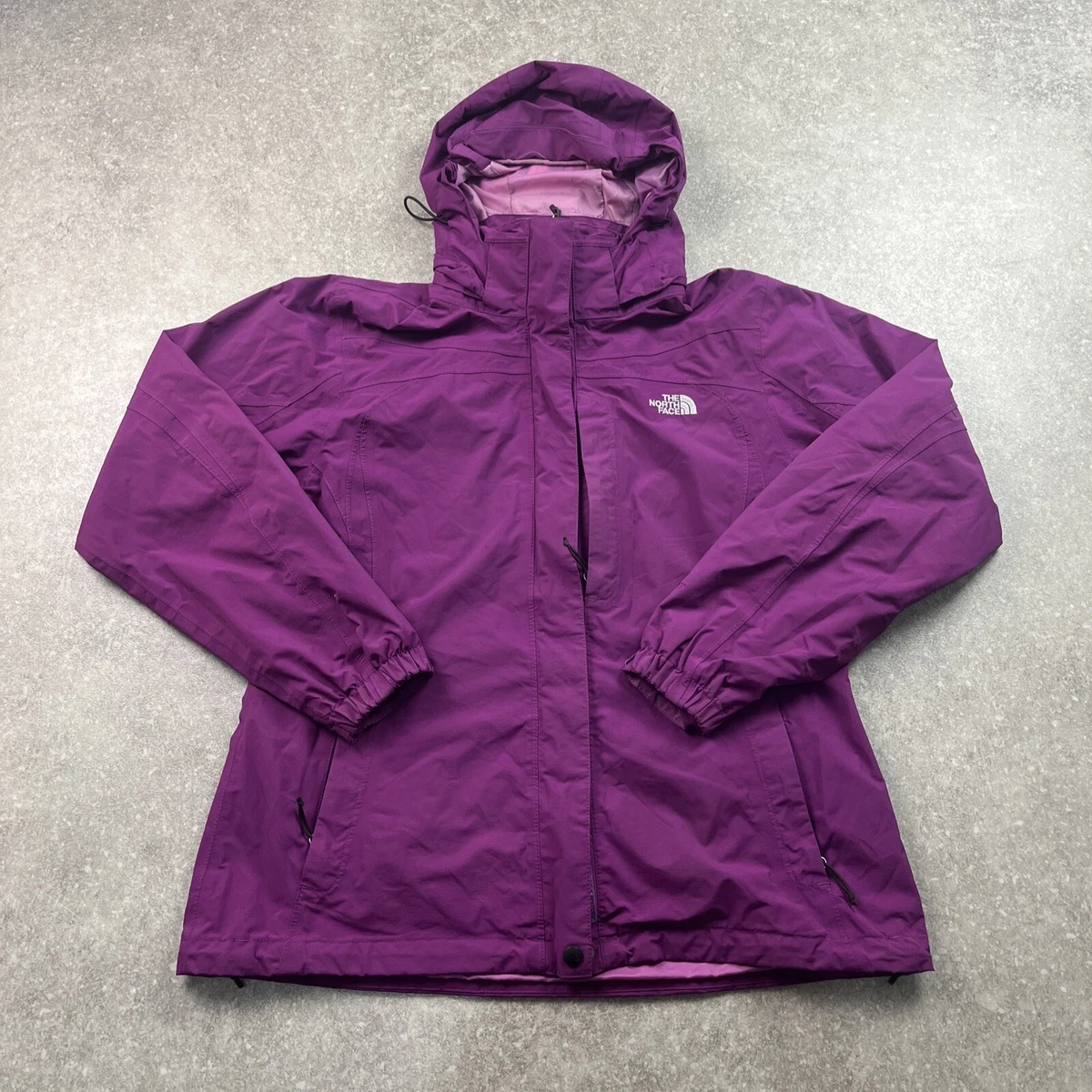 North face top purple rain jacket