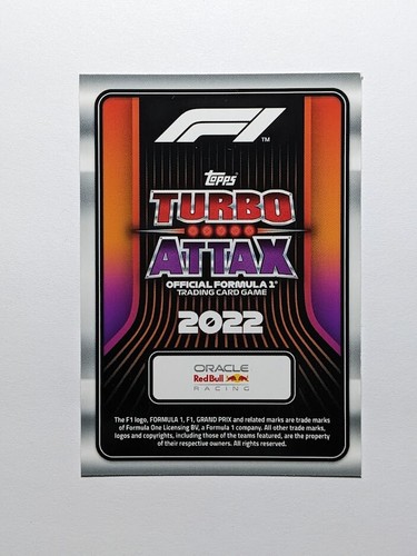 2022 Topps Formula 1 F1 Turbo Attax - Max Verstappen LIVE ACTION #206 - Picture 2 of 2