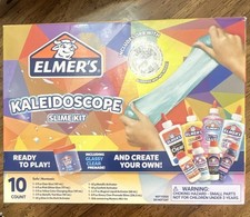Elmer's Kaleidoscope Slime Kit 10 Count Confetti Glow Metallic Glitter