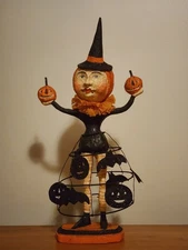 RARE Debra Schoch HopHopJingleBoo for Bethany Lowe "Halloween Witch with Skirt"