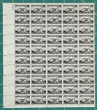 US 1947 10-Cent Pan-Am Building Mint Sheet MNH (Scott C34) ZAYIX
