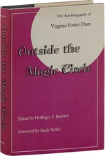 Virginia Foster Durr-OUTSIDE THE MAGIC CIRCLE-1985-1ST ED-SIGNED 3X-CIVIL RIGHTS