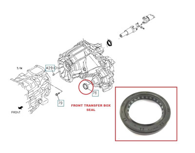 JPL Transfergetriebe-Dichtung vorne für ISUZU Pickup Rodeo TFS86/TFS85 06+ I4073