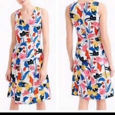 J. Crew Morning Floral All-Occasion Dress multi color fit & flare dress Size 00