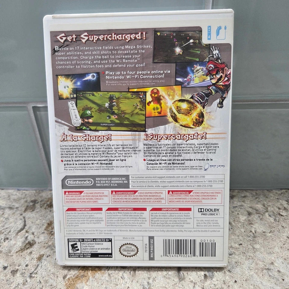 Mario Strikers Charged Nintendo Selects Wii Game Soccer Complete CIB - Image 2 of 4