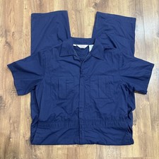 Vtg Walls Blue One Piece Work Farm Mechanic Suit Hipster Coveralls Mens 48