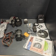 Canon EOS Rebel XSi 450D DSLR Camera EF-S Lens Accessories Bundle Untested
