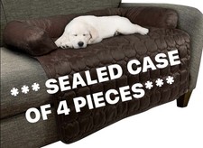  SEALED CASE OF 4 Pet Bed Couch Cover. Water-Resistant by Petmaker Brown 