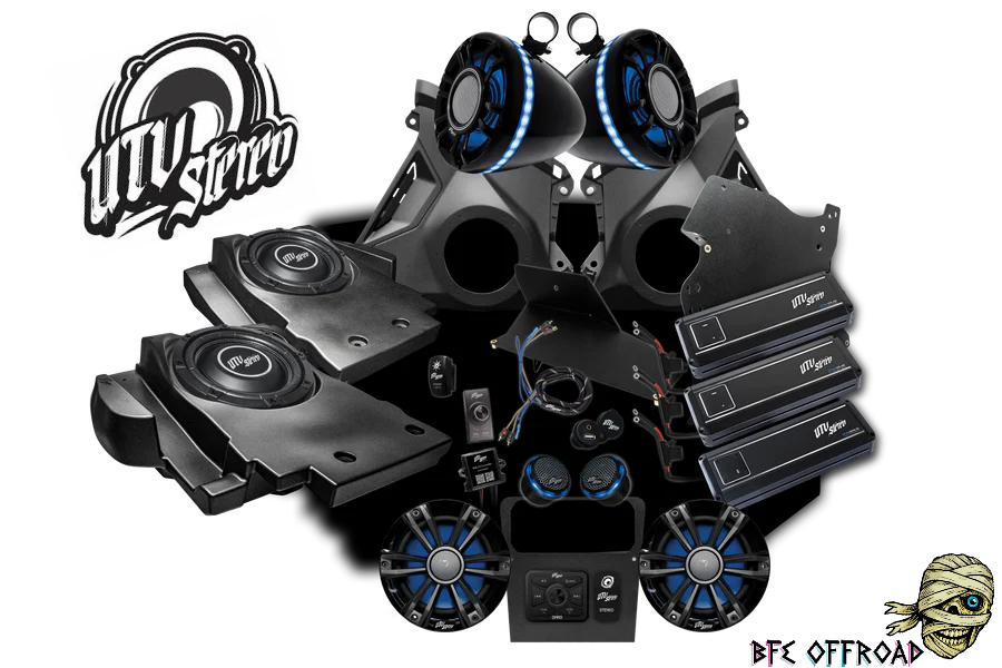UTV Stereo 2024+ Can-Am Maverick R Stage 8 Signature Stereo Kit Speakers 2600W
