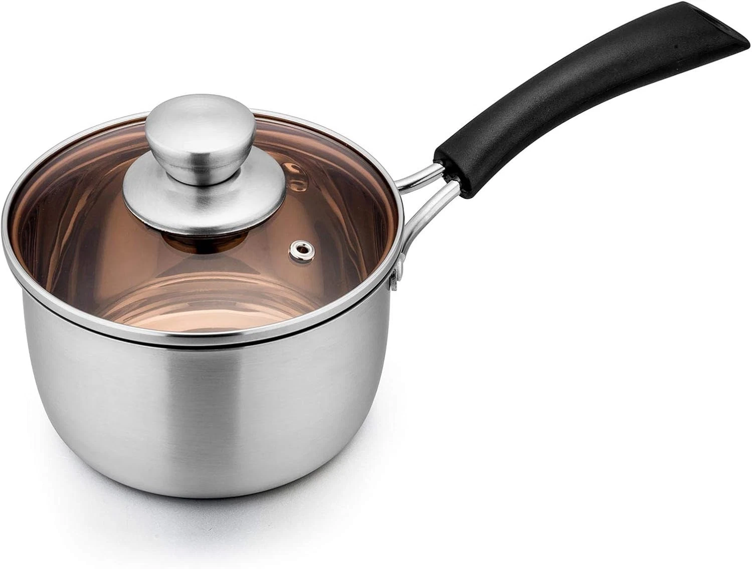 1 Quart Saucepan, Stainless Steel Saucepan with Lid, Small Sauce Pot Milk Pan