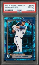 2024 Bowman Draft Sapphire Edition #BDC8 Jac Caglianone PSA 10