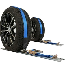 4 US Cargo Control E Track Wheel Straps with E-Track Fittings