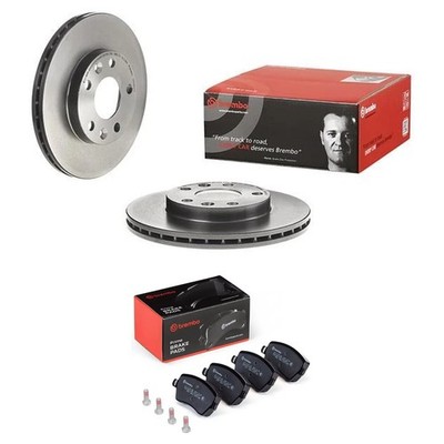 2x Brembo Front Brake Discs & Pads Fits Renault Duster Kaptur Megane Terrano