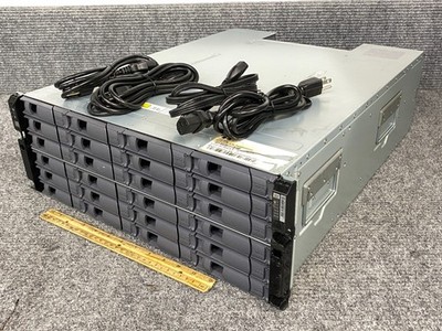 NetApp DS4243 24-Bay Disk Shelf Storage, 2x SAS Controllers 4x PSU wCord (As Is)