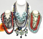VINTAGE TO NOW FASHION/COSTUME JEWELRY NECKLACE LOT, ASSORTED TYPES & MATERIALS