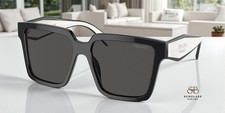 PRADA PR 24ZS 1AB5S0 Black Dark Grey 56 mm Women's Sunglasses