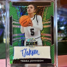 2024 Leaf Women of Sport Green Shimmer Tessa Johnson Auto 1/1 South Carolina
