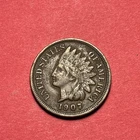 (1) Beautiful Antique 1907 Indian Head Cent/Penny XF-EXTRA FINE