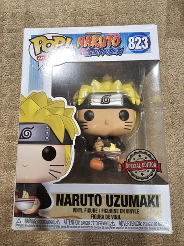 Naruto Uzumaki #823 Exclusive Naruto Eating Noodles Funko POP! Damaged Box