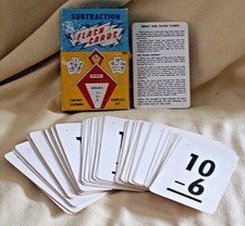 Subtraction Flash Cards Vintage E E Fairchild Corp Litho USA Grades 1-3 Qty 49