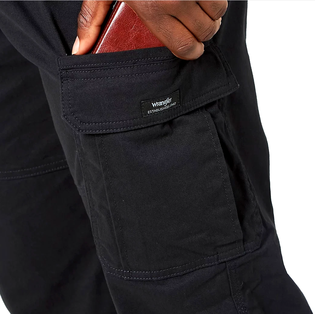 Men's Wrangler Cargo Pants w/ Stretch Black Relaxed Fit Straight Leg CHOOSE SIZE
Opens in a new wind